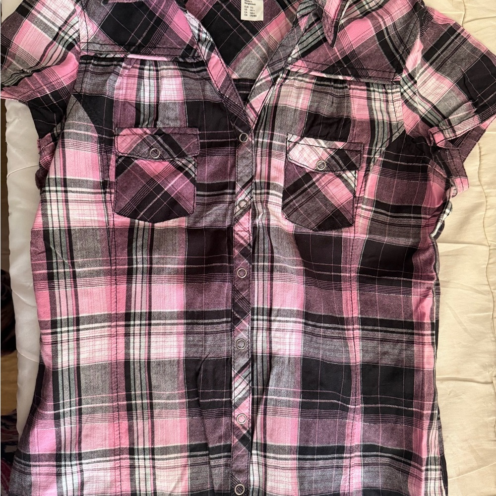 Girl Shirt - Pink and Black